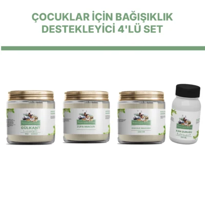 çocuklar için bağışıklık destekleyici 4 lü set