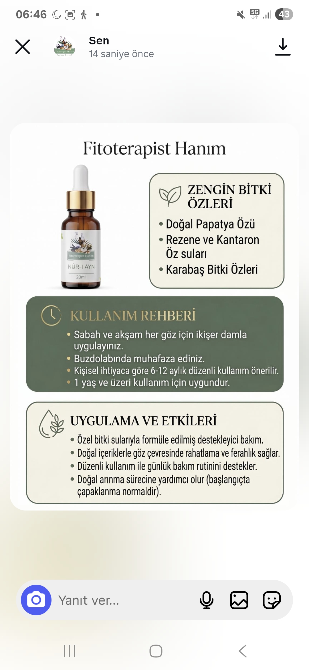 Yaban Mersini Ekstraktı & Nur -u Ayn(göz seti) - Görsel 7